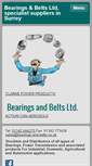 Mobile Screenshot of bearings-and-belts.co.uk